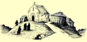 Mosteiro de Bangor na Irlanda.
