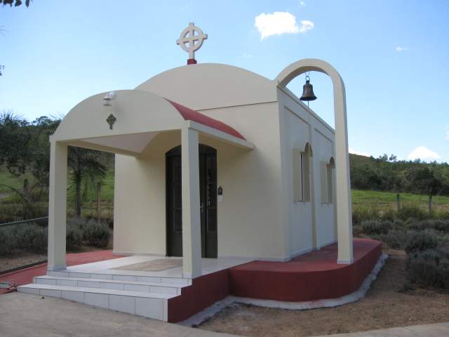Frente Capela de São Columbano na Fazenda Roda e Cruz